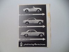 advertising Pubblicità 1960 LANCIA FLAMINIA COUPE'/FIAT 1500/GIULIETTA SPIDER