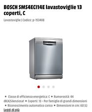 Bosch Serie 4 SMS4ECI14E 60cm 13 Coperti Lavastoviglie Indipendente - Inox