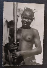 Real Photo Ethnic Topless Native Young Woman