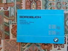 manuale utilizzo moto BMW, BORDBUCH R 80 G/S – R80 ST / anni 80
