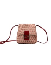 Fendi Tracolla Zucchino Beige e Rosso