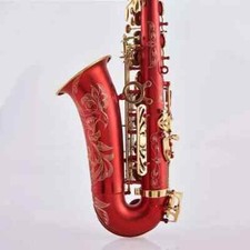 Sassofono Alto Eb 82 Rosso Oro Performance Sax Nuovo con Accessori Custodia ---