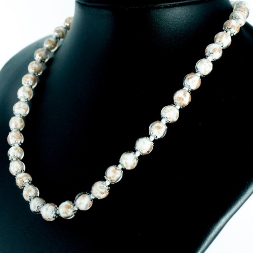 Collana murano vetro - in, bianco