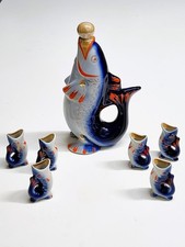 Caraffa pesce porcellana