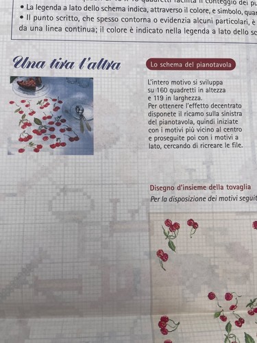 Schema punto croce ciliegie - punto,