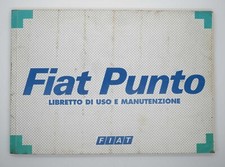 FIAT PUNTO 1° MODELLO 1995 LIBRETTO USO E MANUTENZIONE ISTRUZIONE MANUALE