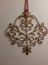 Appendiabiti in ferro battuto Dorato a scomparsa retrattile da parete 