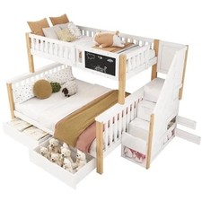 Wooden bunk bed