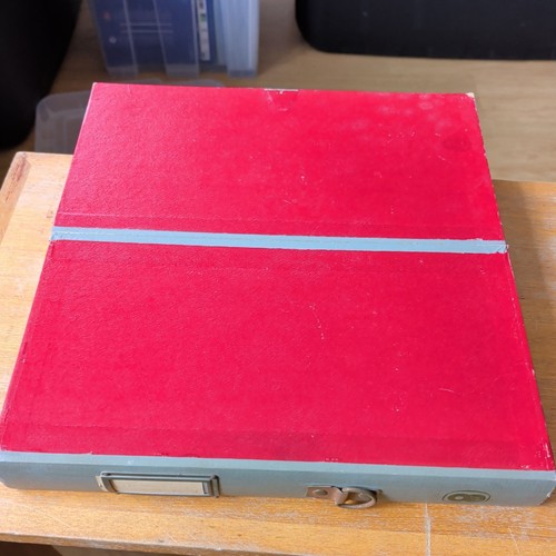 Vintage record holder box for