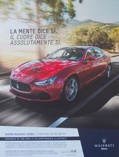 Pubblicità Advertising Italian Clipping 2015 MACCHINA AUTO MASERATI GHIBLI