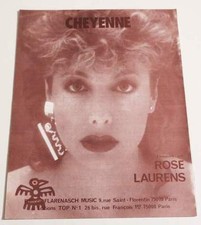 Partition vintage sheet music ROSE LAURENS : Cheyenne * 80's