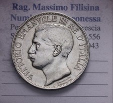 NL* VEIII 2 LIRE ARGENTO 1911 CINQUANTENARIO ottimo come da foto