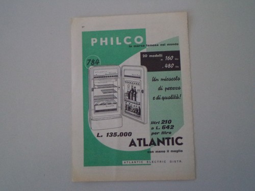 Advertising pubblicità 1958 - advertising,