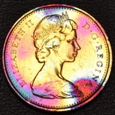 1967 Canada one 1 centesimo