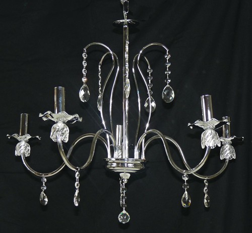 Lampadario cromo lucido