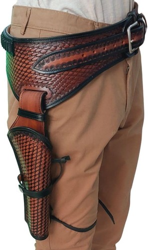 Western gun holster belt - gun,