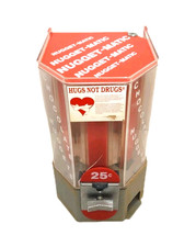 NUGGET-MATIC HERHEY'S CHOCOLATE Vintage CANDY VENDING Quarto MACCHINA Giostra