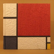 ALBUM FOTOGRAFICO MONDRIAN ARTIGIANALE NOZZE MATRIMONIO WEDDING REGALO D'ARTE 15