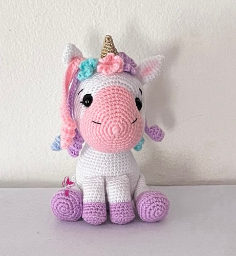Unicorno uncinetto lana - uncinetto,,