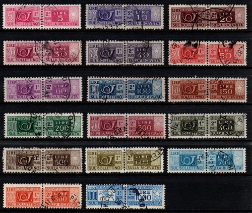 1955 pacchi postali pezzi - postali,