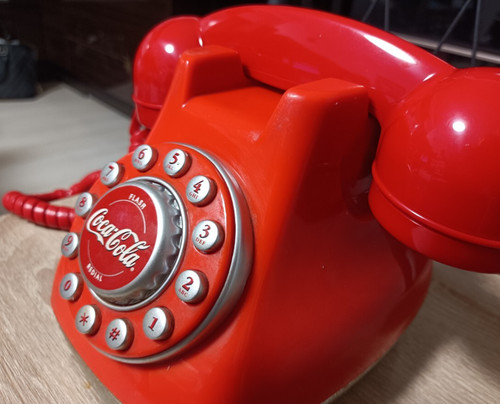 Telefono coca cola snow dome - coca-cola,