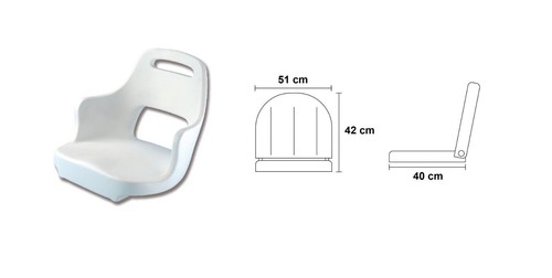 Sedile captain plus bianco - sedile,