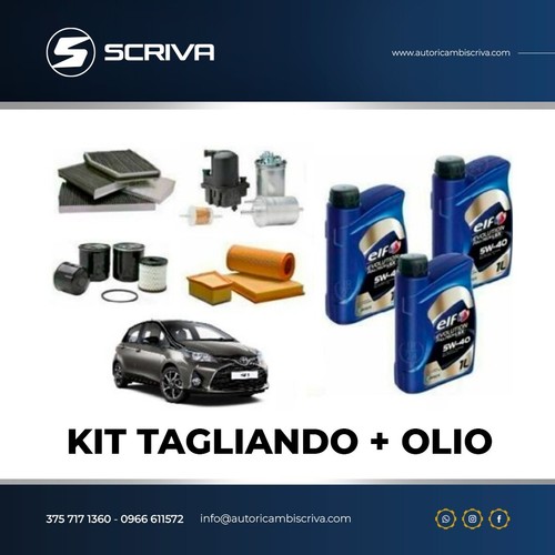 Kit tagliando olio elf - lt,