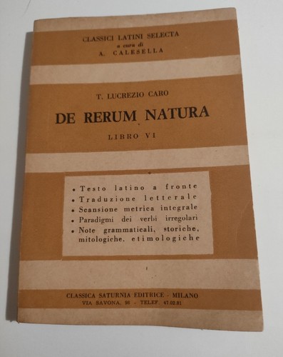 Lucrezio rerum natura - rerum,