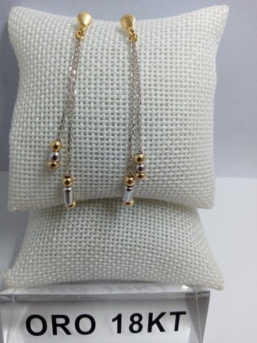 Orecchini oro bianco giallo - bianco,
