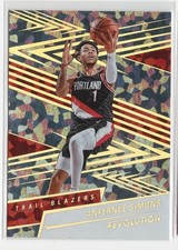 2024-25 Panini Revolution Basket Anfernee Simons Capodanno Ghiaccio Oro /8 #52