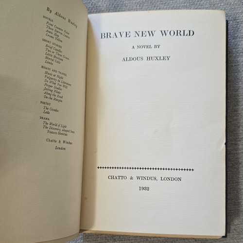 Aldous huxley brave new - huxley,