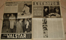 EUROPEO 1950/46=DE GASPERI=SCELBA=TITINA DE FILIPPO=DANIELE VARE=INGRID BERGMAN=