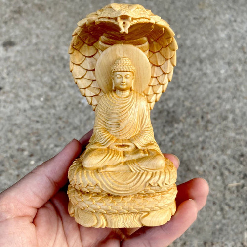 Statua del buddha in - 🐍,