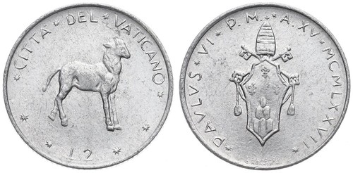 Vatikan lire 1947 1977 varie - vatikan, 1947-1977