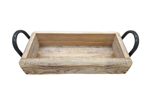 Vassoio legno forma mattone - ,
