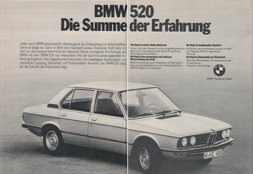 Bmw 520 pubblicità - (e12),