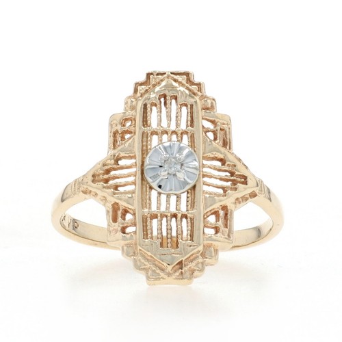 Anello solitaire vintage - solitaire, in
