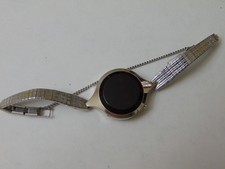 RARO TI Texas Instruments Orologio Donna LED Rosso Cinturino Acciaio Inox - Non Testato