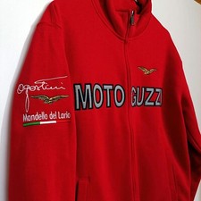 Felpa Full ZIP Rossa Moto Guzzi by Agostini Mandello del Lario