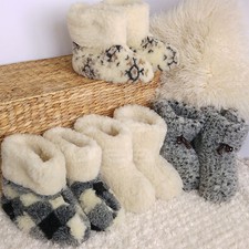 Pantofole stivali pura lana