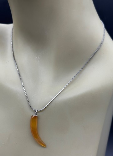 Collana pendente corniola - pendente,