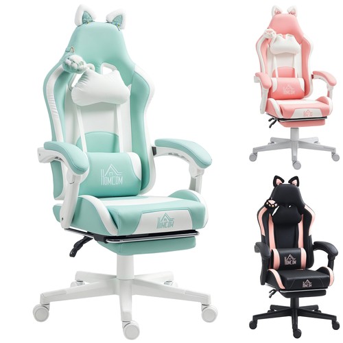 Homcom sedia gaming con - gaming,