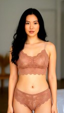 Women's Brown Underwear Suit