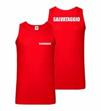 canotta T-Shirt Maglietta Salvataggio Unisex Uomo Donna lifeguard bagnino Mc10