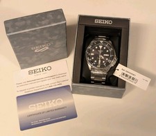 Orologio automatico Seiko 5 Sports SRPD55K1 quadrante nero 42,5 mm fondello esposizione