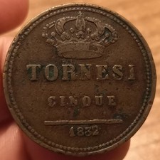 Moneta 5 Tornesi 1832, Due