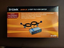 2 pc un monitor - Mini KVM Switch a 2 porte con cavi KVM incorporati DKVM-2K 