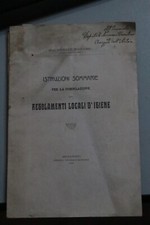 1910 Regolamenti locali