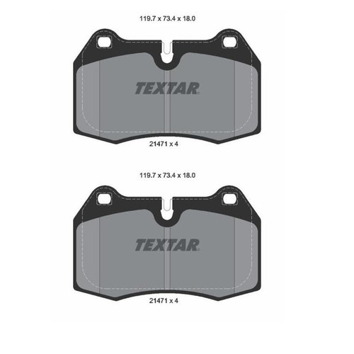 Textar 2147102 kit - 2x,