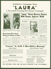 "Laura" (1944) Exhibitor's